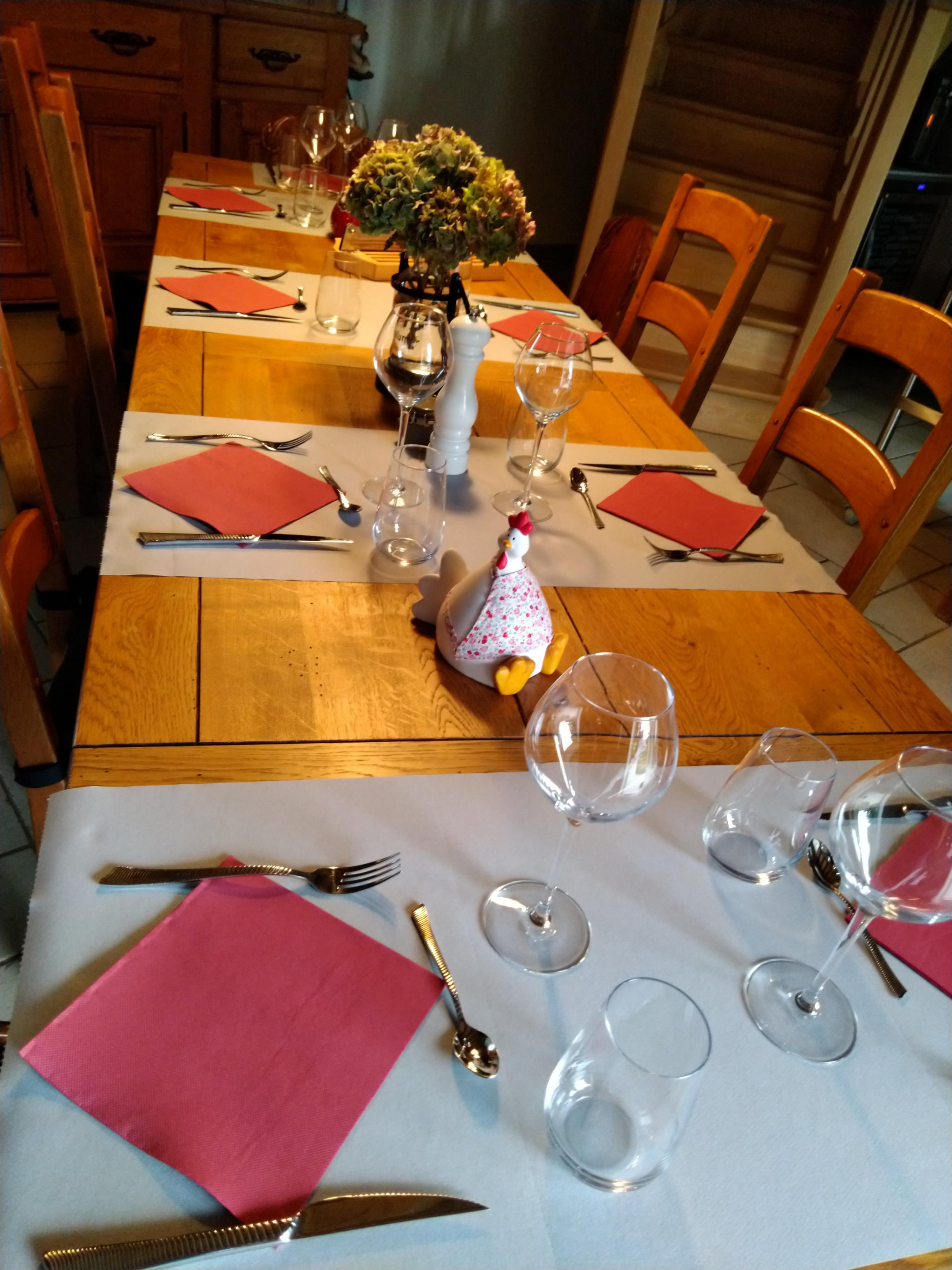 table d'hôtes