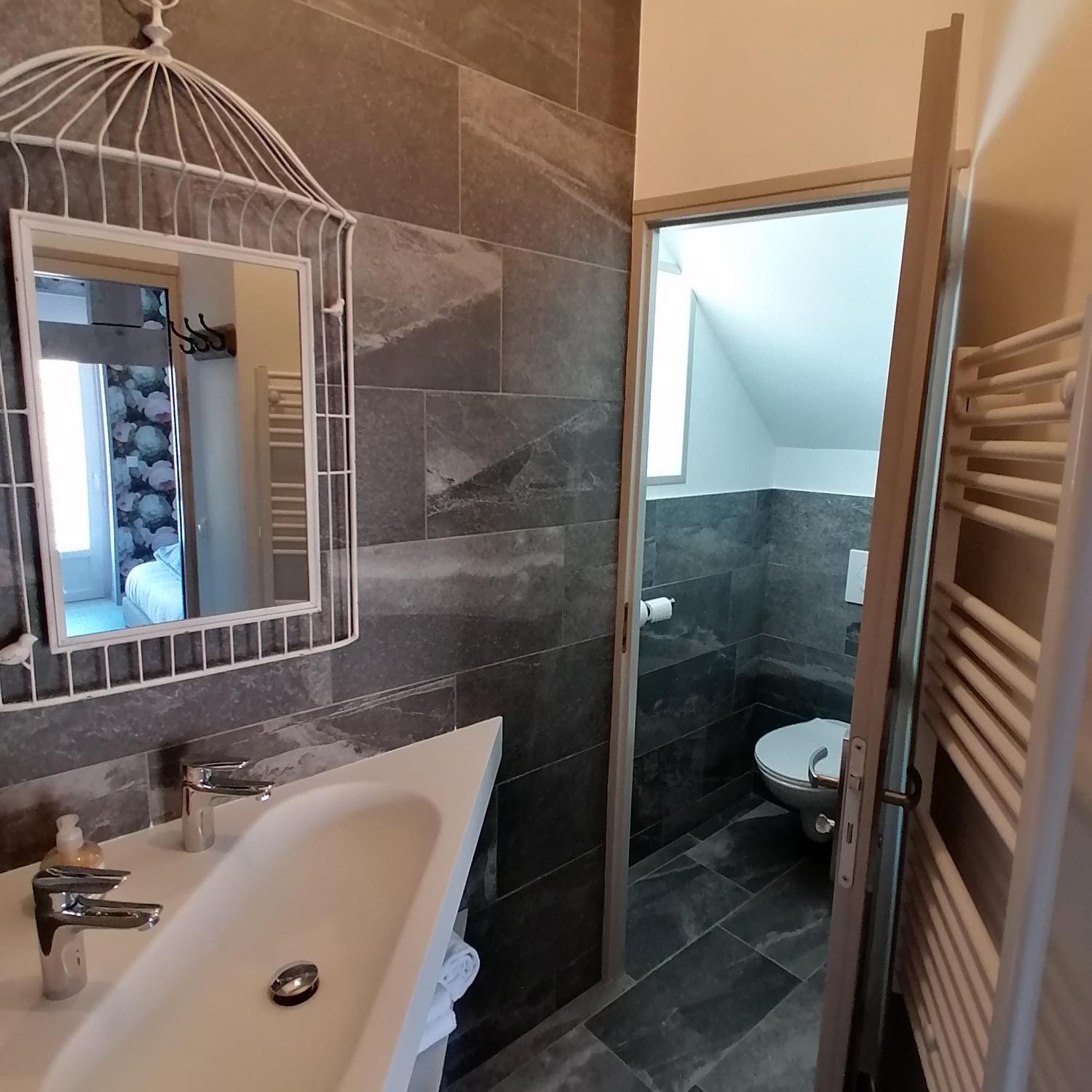 salle d'eau avec wc séparé