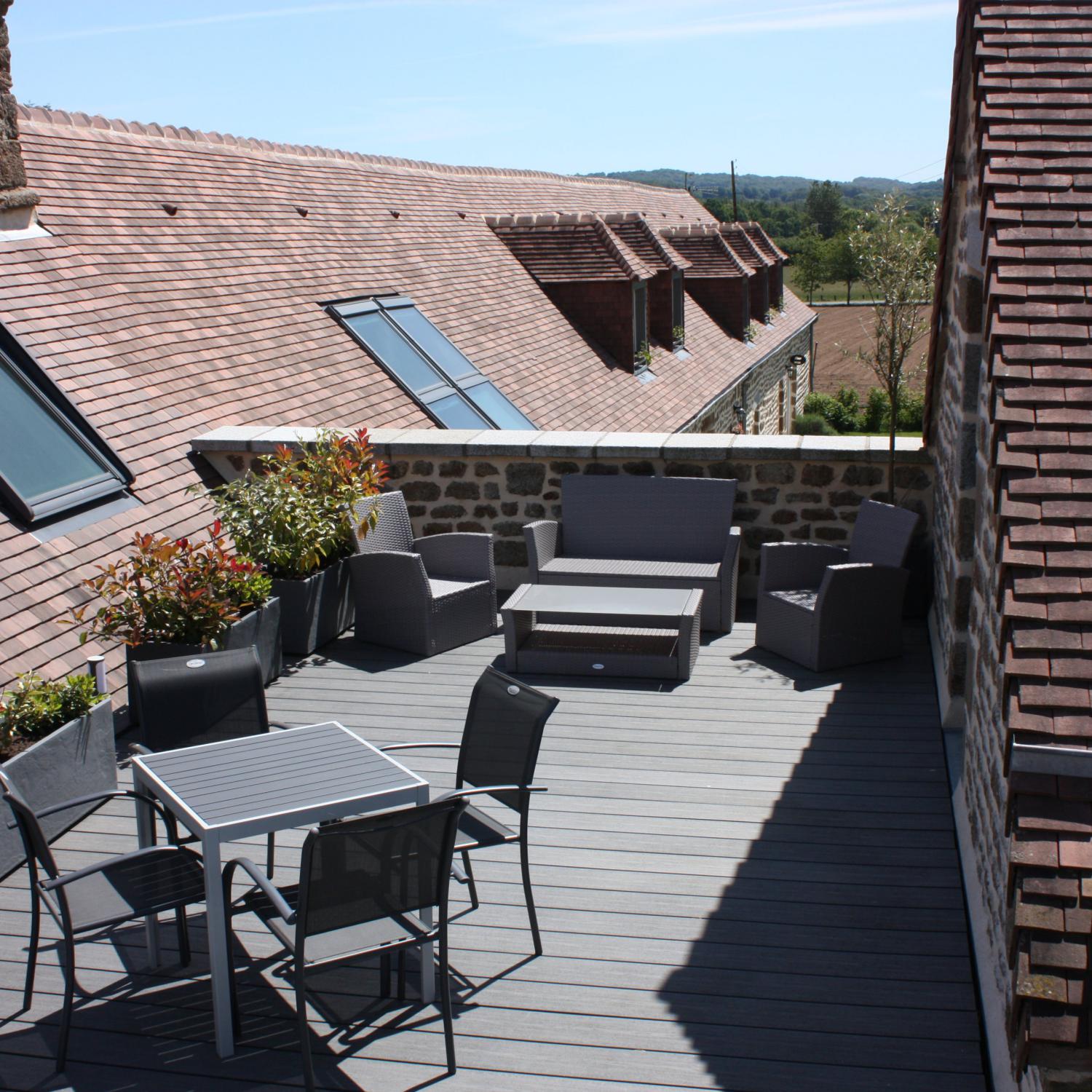 salon de jardin sur terrasse